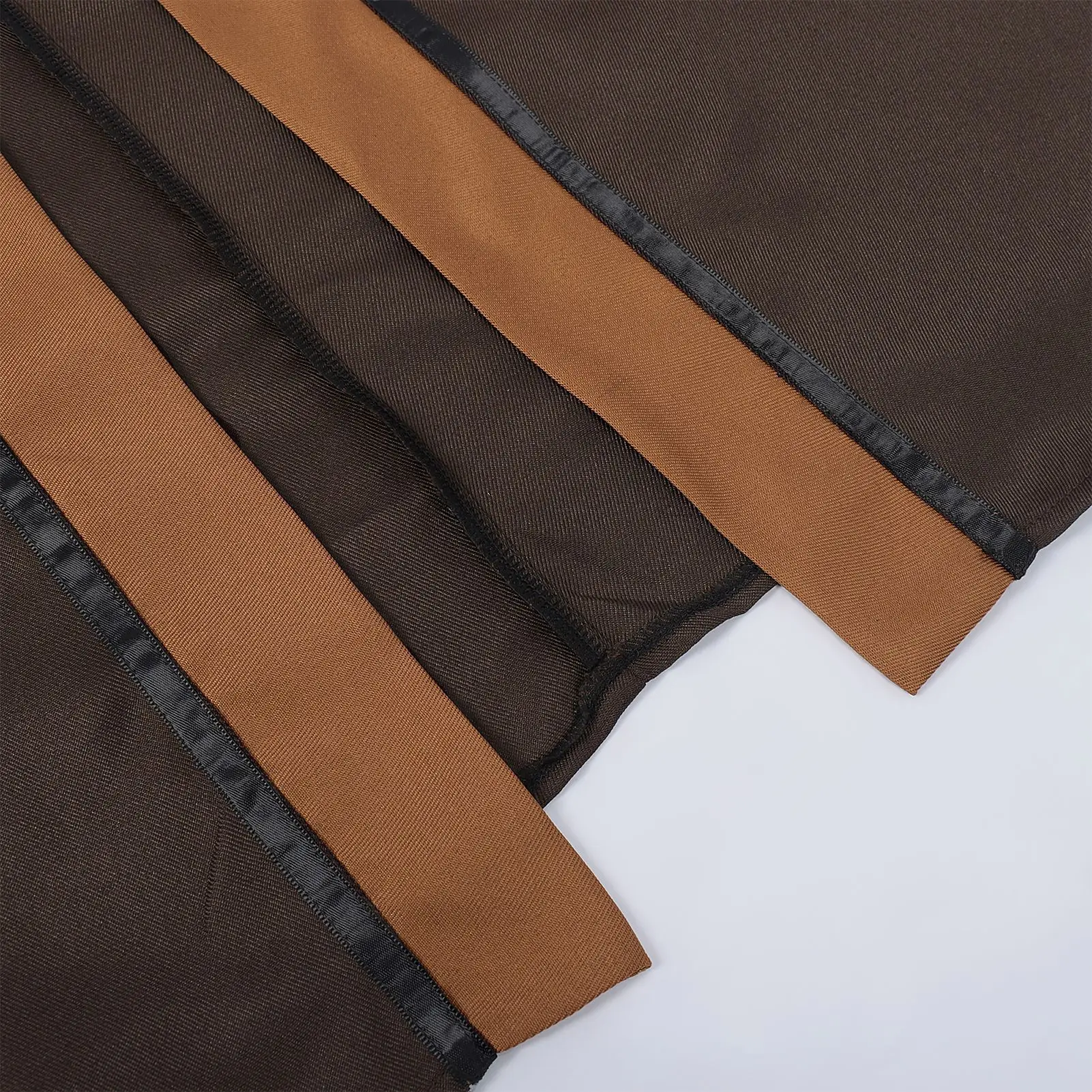 Mittelalterlicher Erwachsenen-Krieger-Umhang mit Kapuze, Unisex, Kontraststreifen, Zauberer-Robe, Halloween-Party, Festival, Cosplay-Kostüm 2026 – Detail 24
