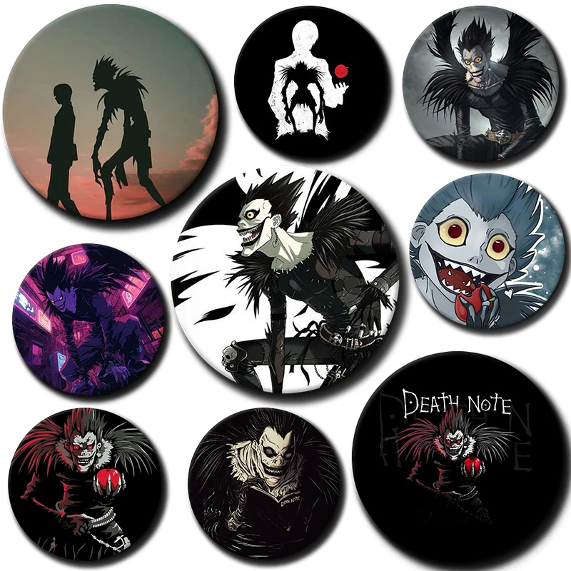 

58mm Cartoon Character Ryuk Button Pin Anime Role Ryuk Brooch Creative Badge for Backpack Clothes Decoration Gift