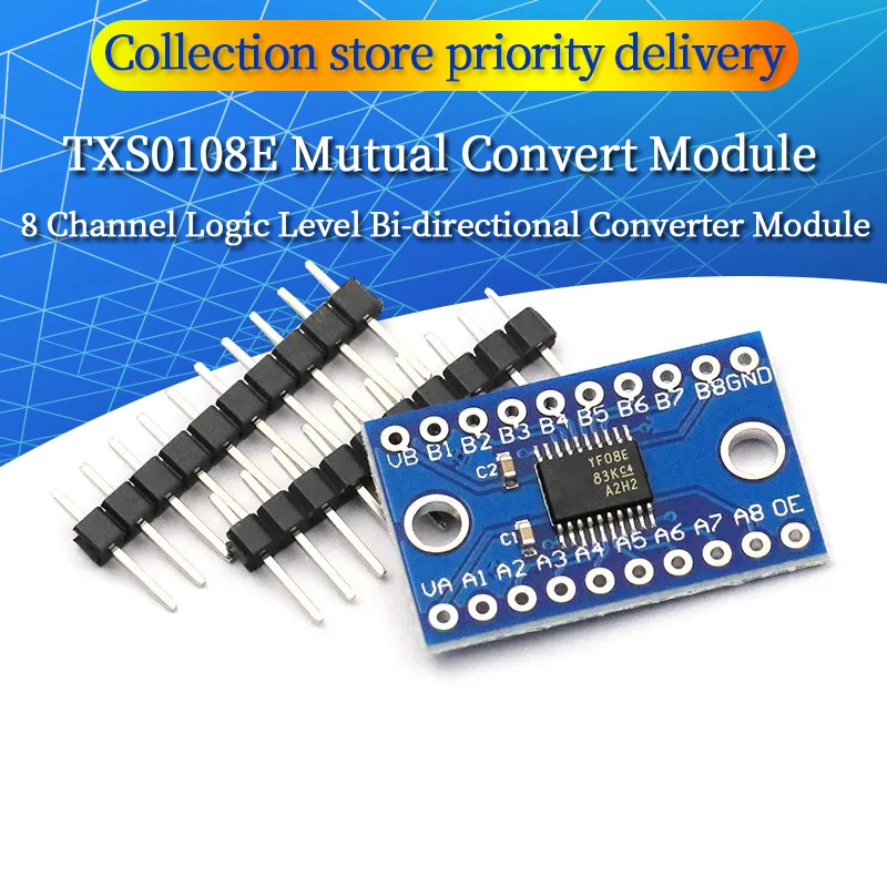 3.3V 5V TXS0108E 8 Channel Logic Level Bi-directional Converter Module Mutual Convert Module TXS0108E