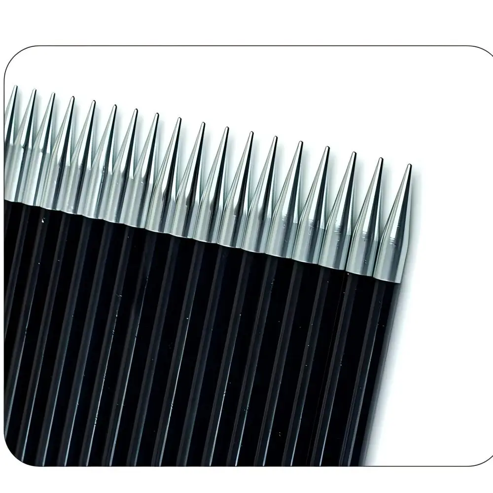 11 Pairs Set Double Pointed Knitting Needles 20CM Black White Spliced Aluminum Oxide Storage Case Beginner Advanced Knitting