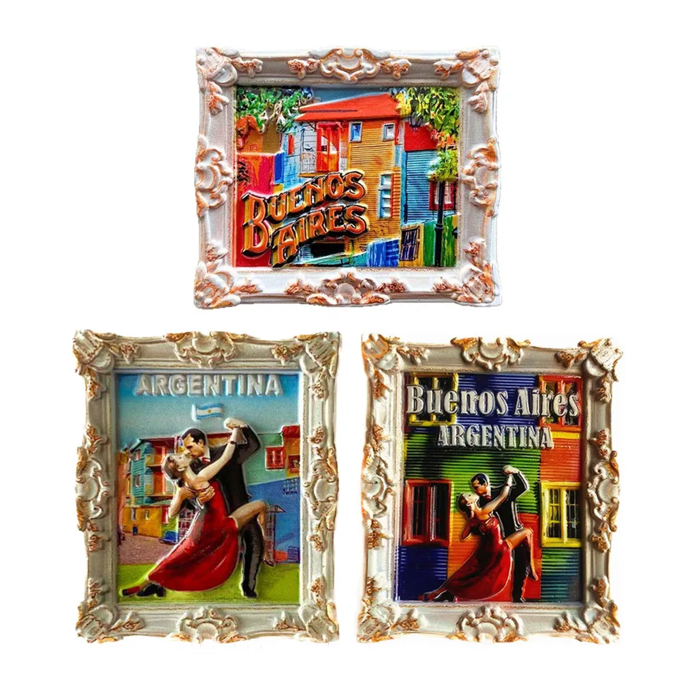 South America Argentina Tango 3D Fridge Magnets Tourism Souvenir Refrigerator Sticker Handicraft Gift Decoration