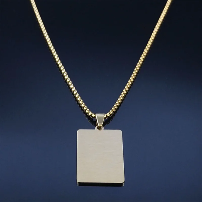 Chrisitian Cross Bible Verse Prayer Necklace Stainless Steel Portuguese Religious Necklaces Jewelry collar hombre N2035S02 view 4