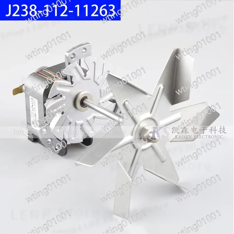 for J238-112-11263 for J238-BT High Temp Fan Motor Long Axis Drying Incubator Insulation Dining Car Oven Replacement Part