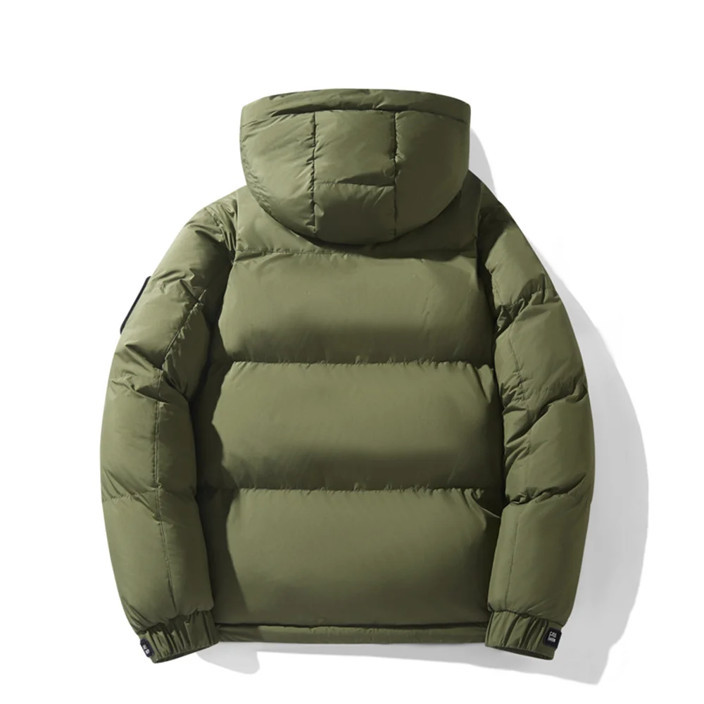 2025 جديد انفصال مقنعين سترات الرجال فضفاضة تناسب سترة قطن الشتاء الدفء الرجال معطف القطن العصرية المألوف الرجال ملابس خارجية