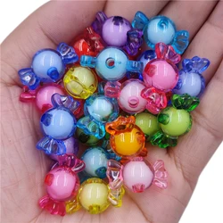 10Pcs 21*12mm Acrylic Candy Shape Loose Beads For Jewelry Making DIY Crafts Pendant Necklace Bracelet Fashion Handmade Material