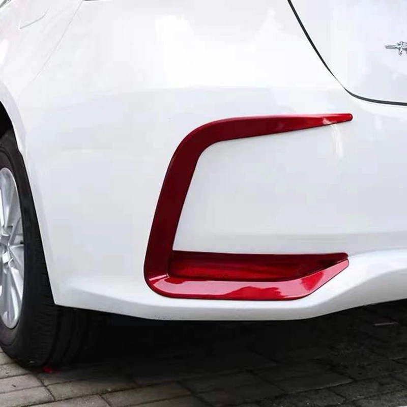 

For Toyota Corolla Sedan 2019 2020 2021Car Tail Rear Fog Lights Frame Cover Trims Carbon Fibre Garnish Auto Moulding Accessories