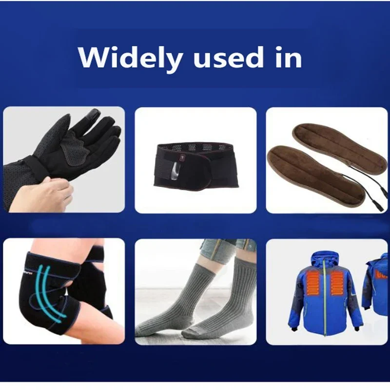 7.4V 3000mah Heated Gloves Battery Lithium Polymer Battery for Heating Vest, Socks, Winter Antifreeze Saver Heat Battery