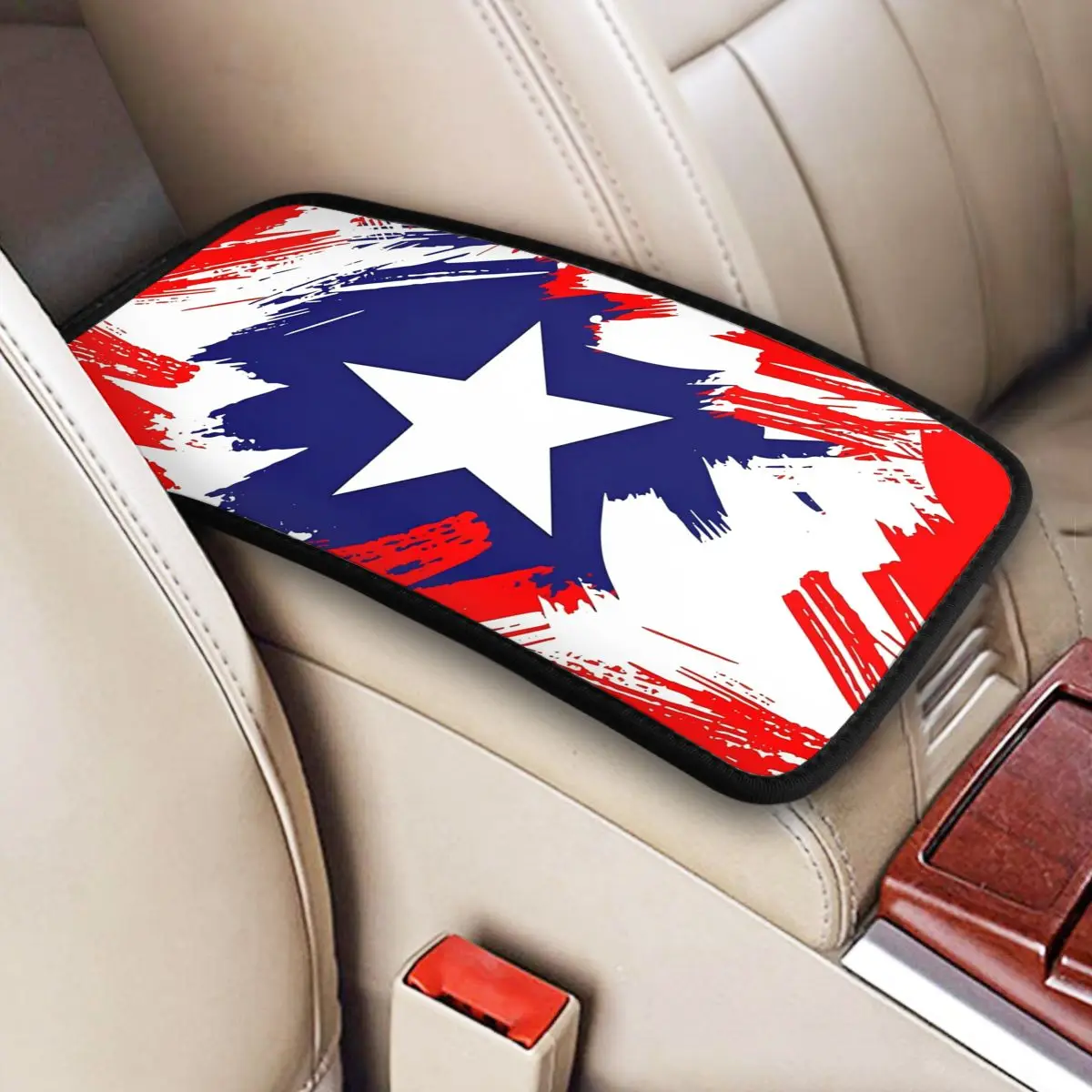 Captain America Car Center Console Cover Universal Waterproof Auto Arm Rest Protector