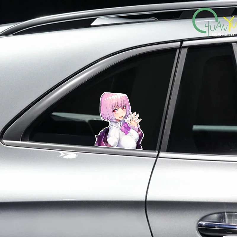 Jdm Sexy Anime Fan Girl Cute And Interesting Creative Car Windows, Motorcycle Bumpers, Reflective Waterproof Stickers