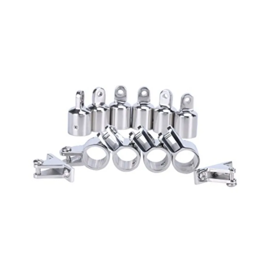 

Bimini Top Hardware 12 Pcs Bimini Top Fittings fits 1inch Od Round Tube Stainless Steel Bimini Hardware Sets for Canopy