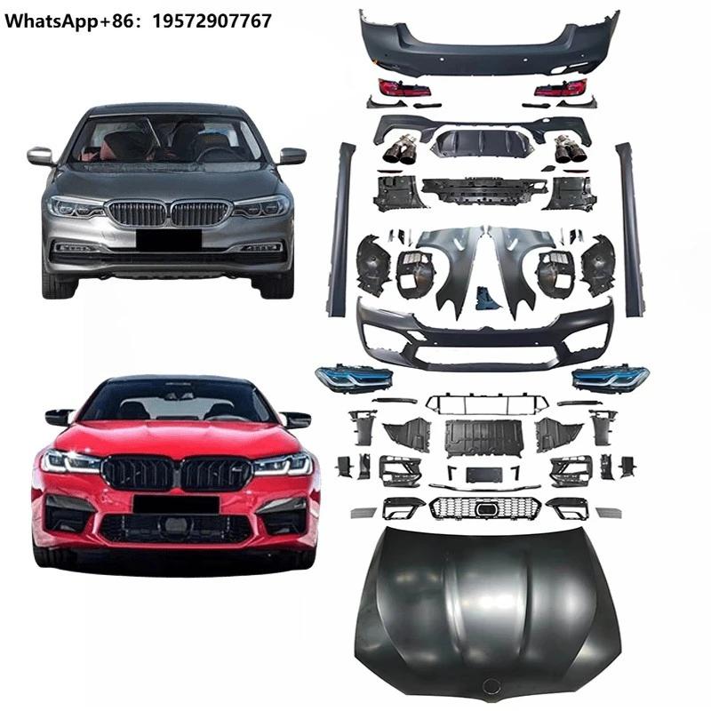 New High Quality PP Plastic Conversion G38 G30 Upgrade F90 M5 Headlight Car Bumpers Diffuser Body Kit Clips 2018-2021 G30 F90 M5