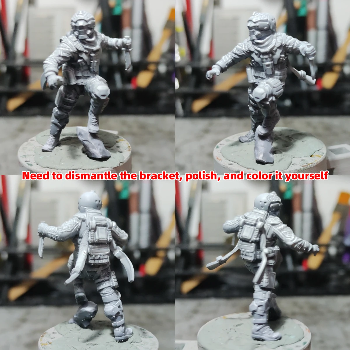 1/35 1/48 1/60 1/72 1/100 1/144 Modellbausatz 3D Harz Miniatur Soldatenfiguren Diorama Unbemalte Menschliche Piloten DIY – Detail 1