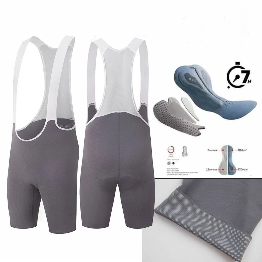 

Summer Men's Dragon Scale Cycling Bib Shorts Seamless Naked Feel Nylon Spandex Double Arrow Pad Breathable Quick Dry Gear