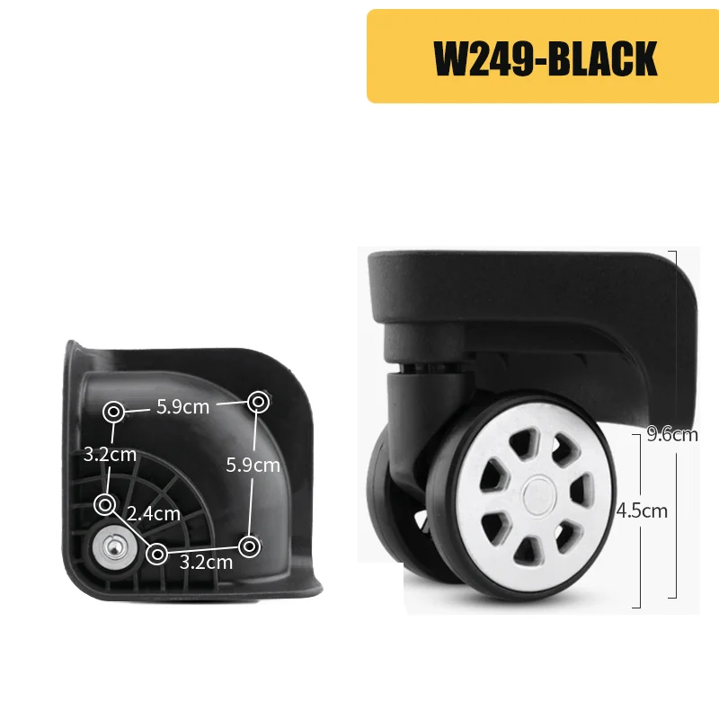 Replacement Wheels For W249 Suitcases 360° Swivel Wheels Suitable For Most Brands Of Durable Travel Suitcases