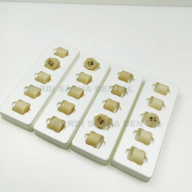 5Pcs/Box Glass Ceramics Emax Press Ingots Dental Material Lab HT LT MO Lithium Disilicate CAD CAM Cutting System