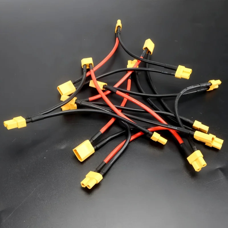 3 個 XT30 プラグコネクタオス - メス 16AWG 10CM バッテリーアダプターシリアル Y タイプ Rc ヘリコプター接続ワイヤー