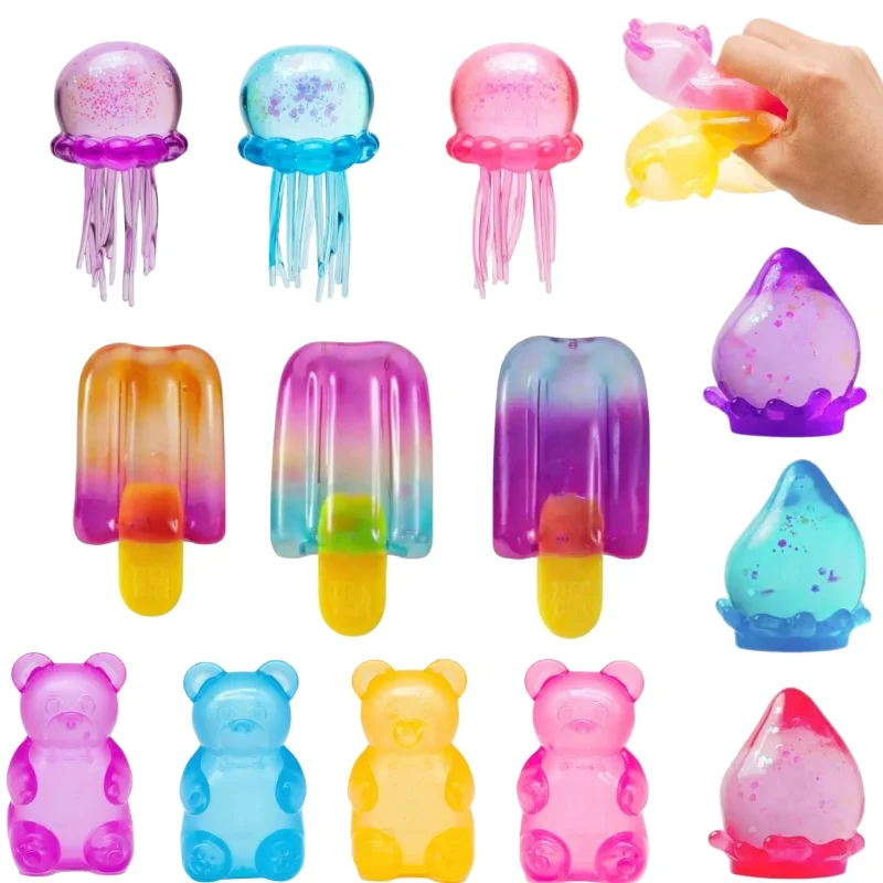 Neues Weiches Gelähmtes Sensorisches Quetschspielzeug zur Stresslinderung, Spaßiges Quetschspielzeug, Geburtstagszubehör, Anti-Angst-Geschenk