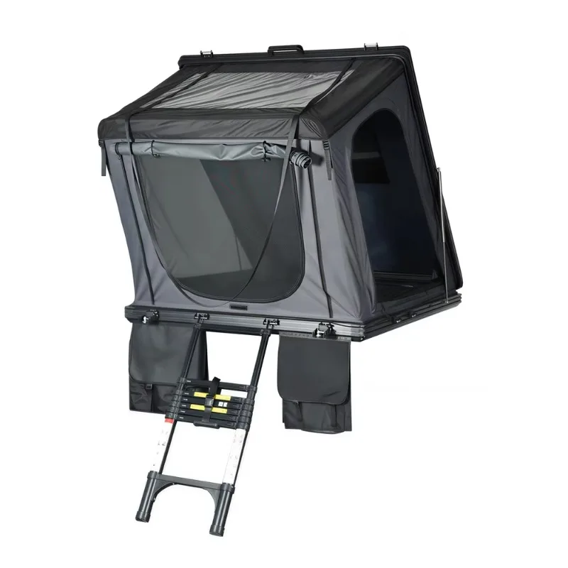 

Durable SUV Roof Tent Hard Top 1 Door 2 Windows Off-Road Camping 3-4 Person Hard Shell Foldable Double Layer Four-Season 420d