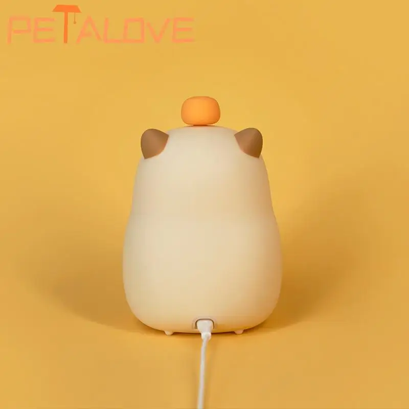 Capybara Alarm Clock Rechargeable Mobile Smart Settings Timing Silicone Lamp Unique Bedside Decoration Pat Brightness Adjustment