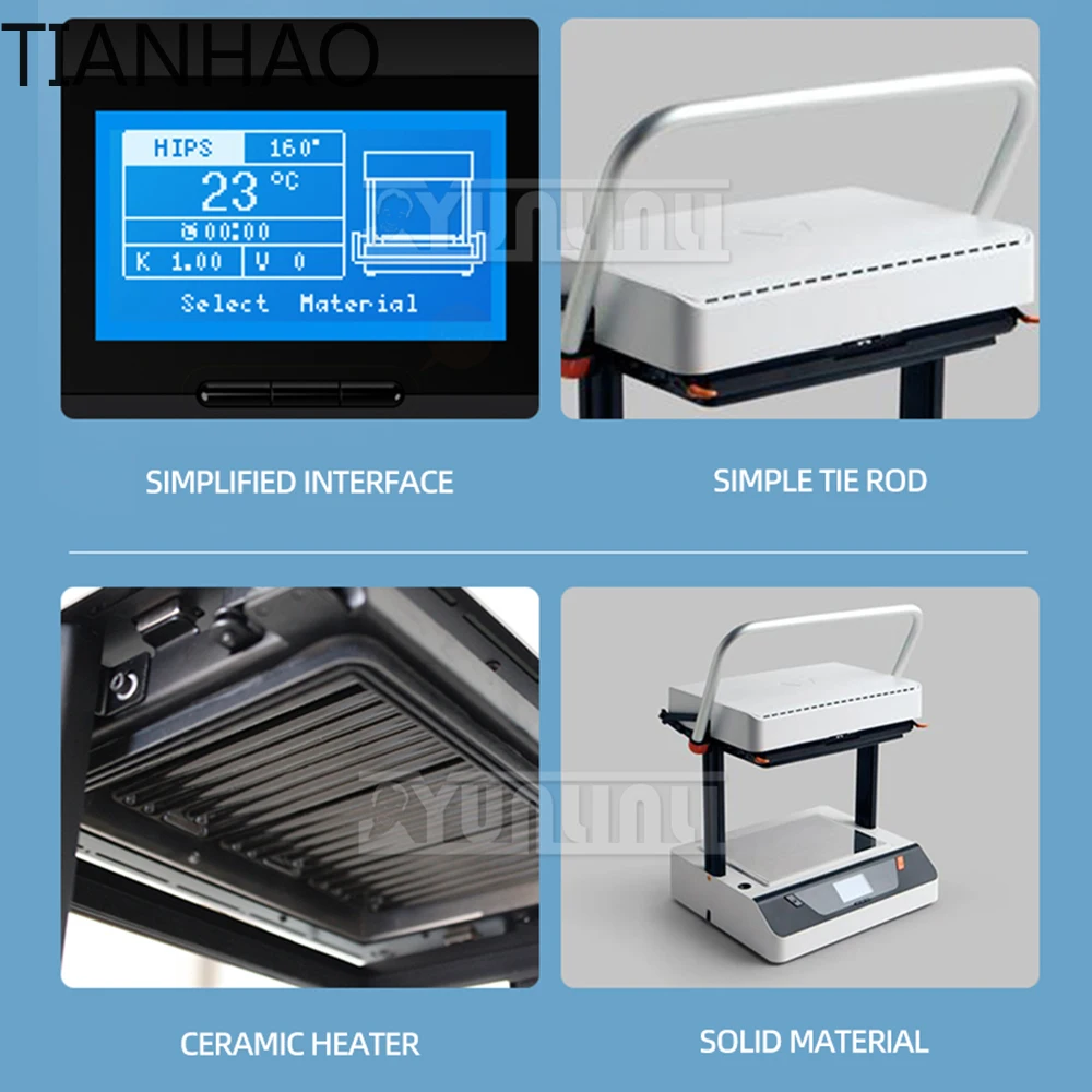 Tabletop Blister Machine Lab Vacuum Thermoplastic Molding Machine