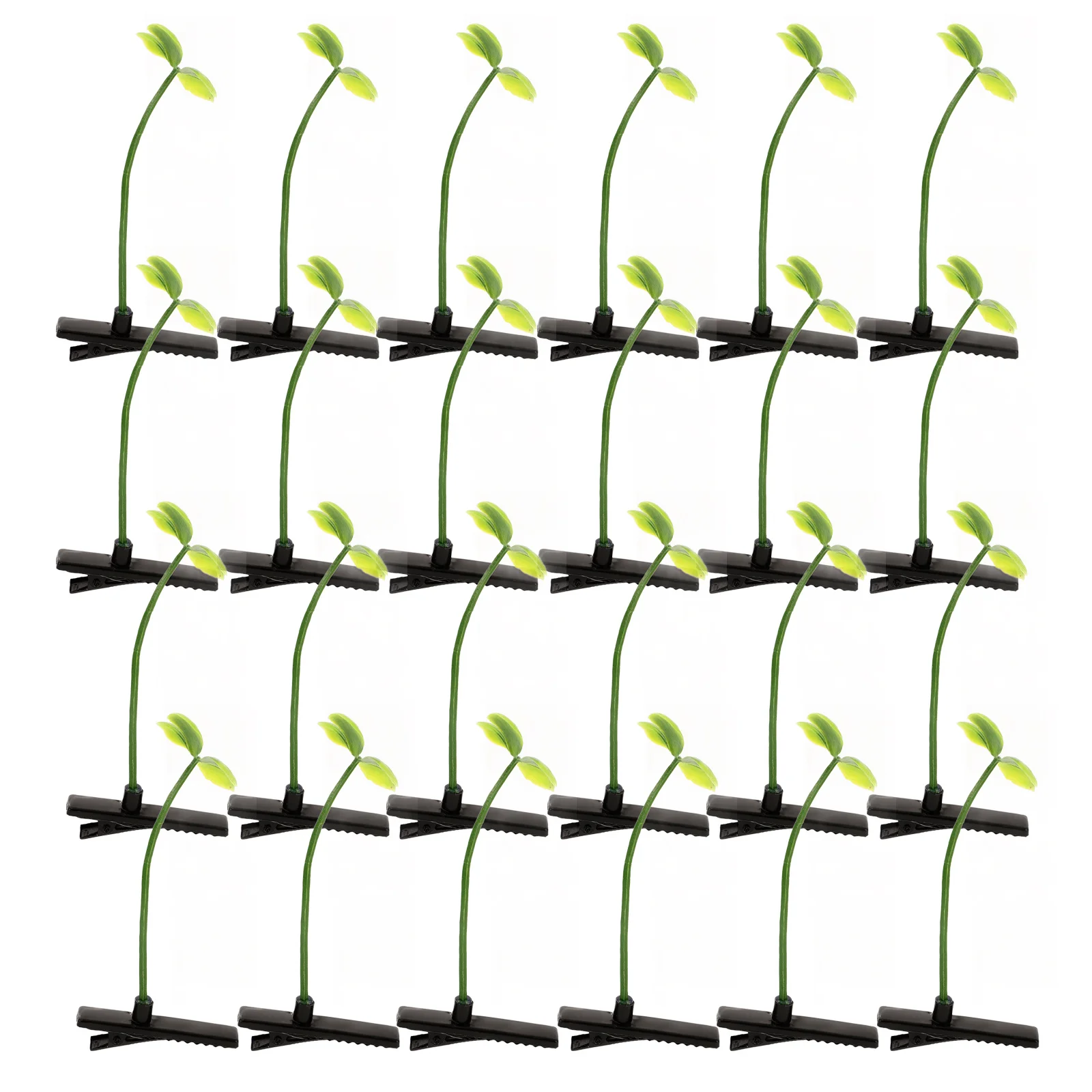 

40pcs Four Leaf Clover Hair Clips Plant Theme Small Hair Accessories For Girls Kids Women Daily Wear Party Gift