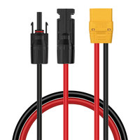 1m/3FT Durable 10AWG Solar Connector to XT90 Female Cable for Bluetti AC200/AC200L/AC200P/AC200Max SOLARPLAY Solar Generators.