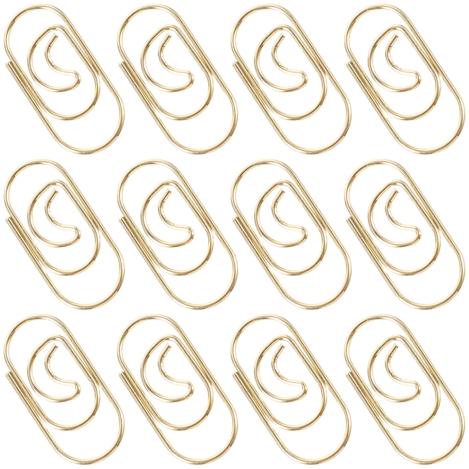 100pcs Paper Clips Strong Clamping Office Supplies Cute Metal Colored Creative Multipurpose File Photos