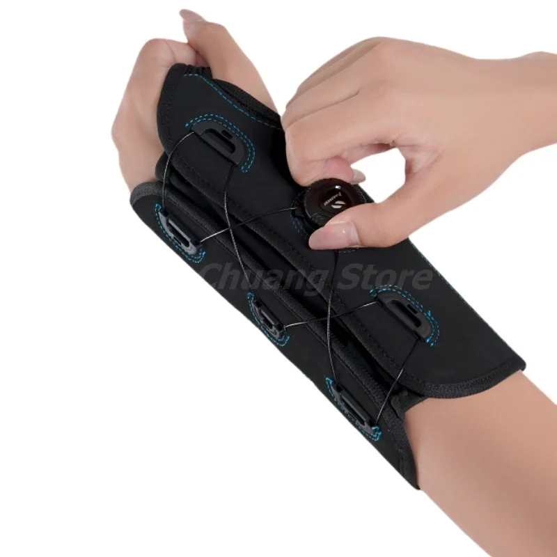 

1 шт., бандаж для поддержки запястья для туннеля запястья, бандаж для поддержки рук для ночного сна с шинами и регулируемой ручкой, для тендинита, брызг