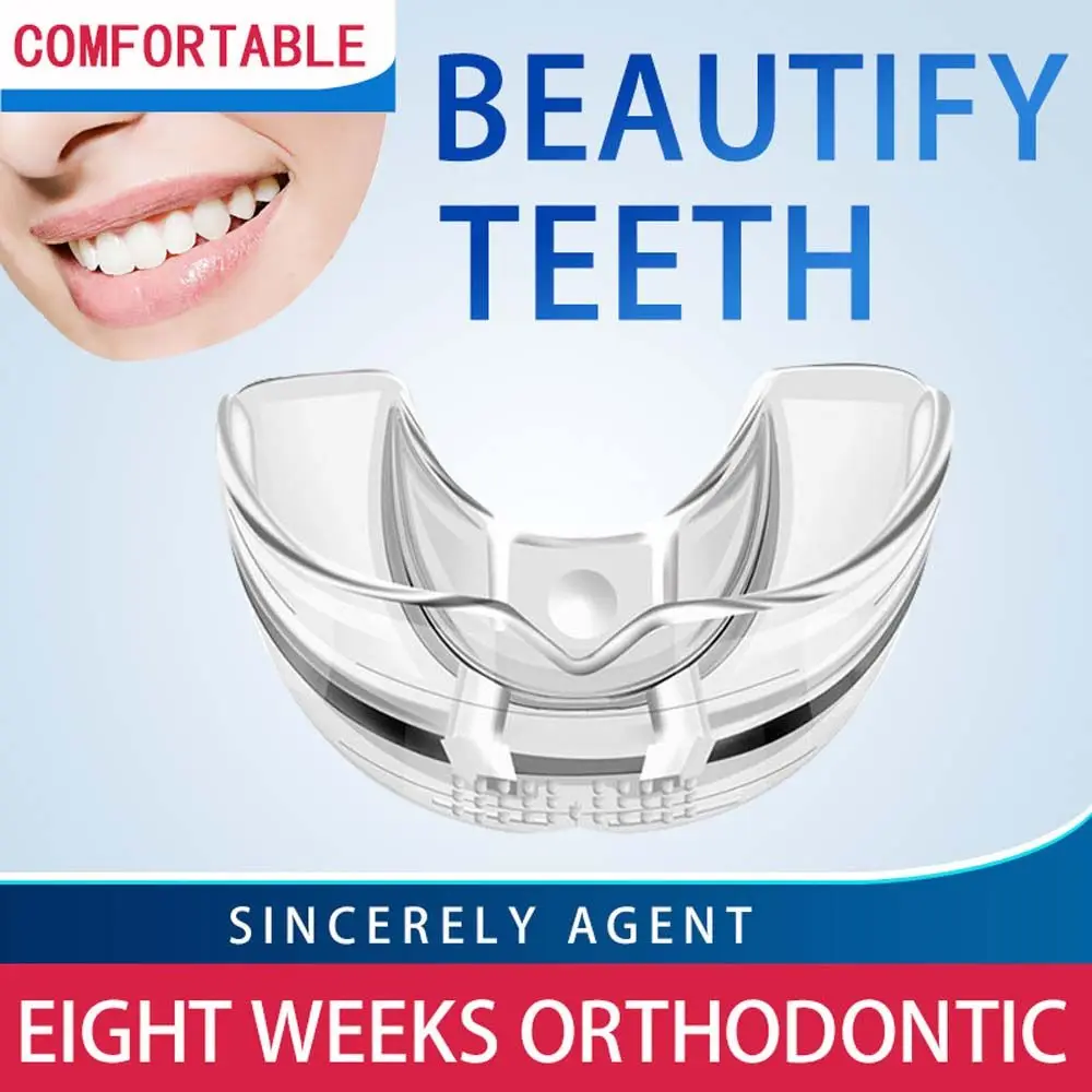 마우스가드 교정기 치아 교정기 ​ 치아 교정용 야간용 어금니 교정기 치아 교정기구 투명 치아 교정기 세트