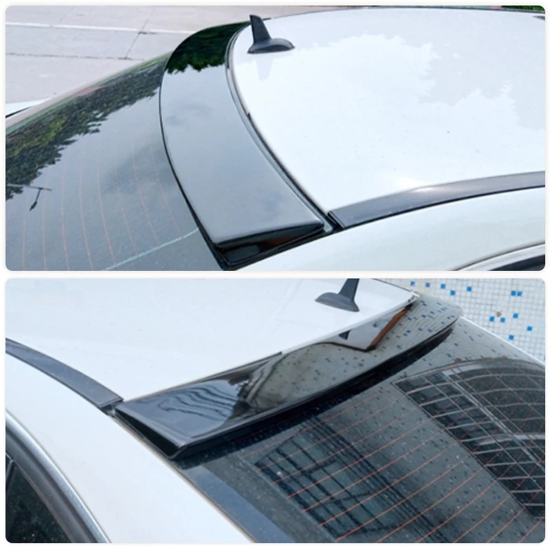 Car Rear Roof Spoiler Wings for Mercedes Benz C Class W204 Sedan 2008-2013 Car Rear Spoiler Window Trim Wing Lip Carbon Fiber