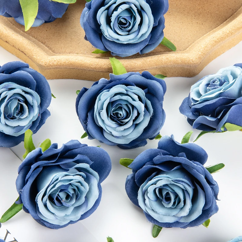 10 Stück Künstliche Blumen Weihnachtsdekoration für Zuhause Hochzeit Garten Rosenbogen DIY Party Kuchen Süßigkeitenbox Brautaccessoires Ausverkauf – Detail 10