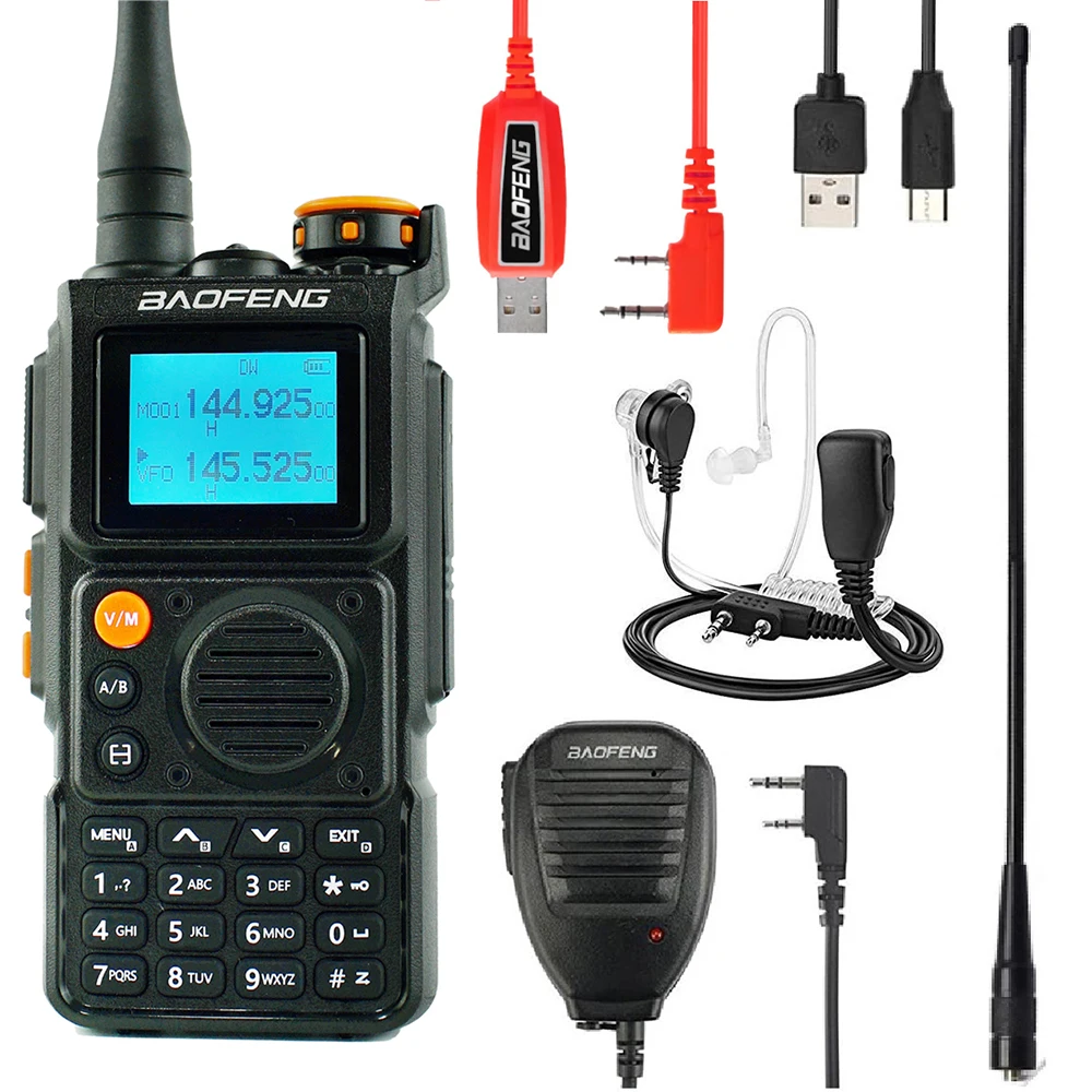 

Baofeng Official Store UV-K6 Walkie Talkie Air Band Radio USB-C Charge UHF VHF DTMF FM NOAA Wireless Frequency Two Way Radio