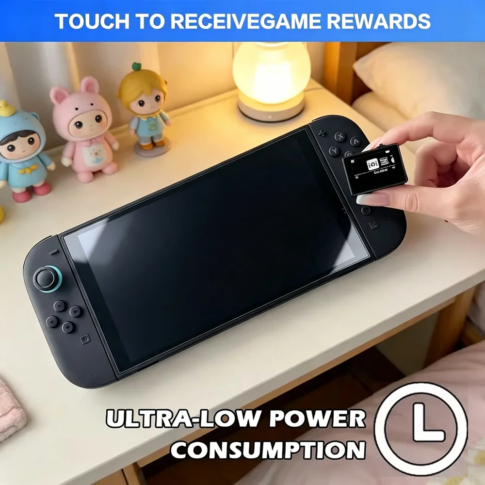 Smart NFC Emulator for AMB NFC OLED HD Display IC/NTAG for Switch/Switch 2 Simple Pixel Style System Game Accessory