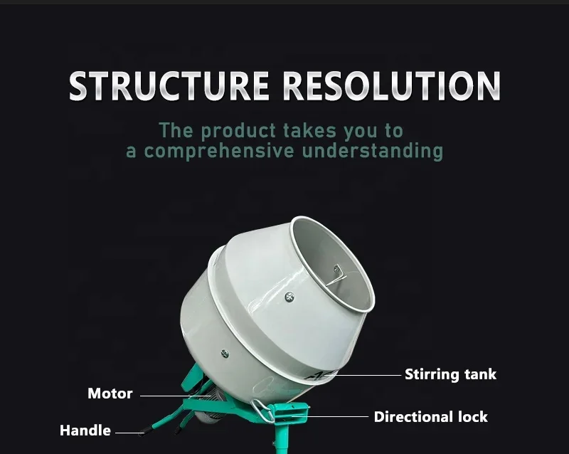 Cement Mixer Self Loading Concrete Mixer force action mixer