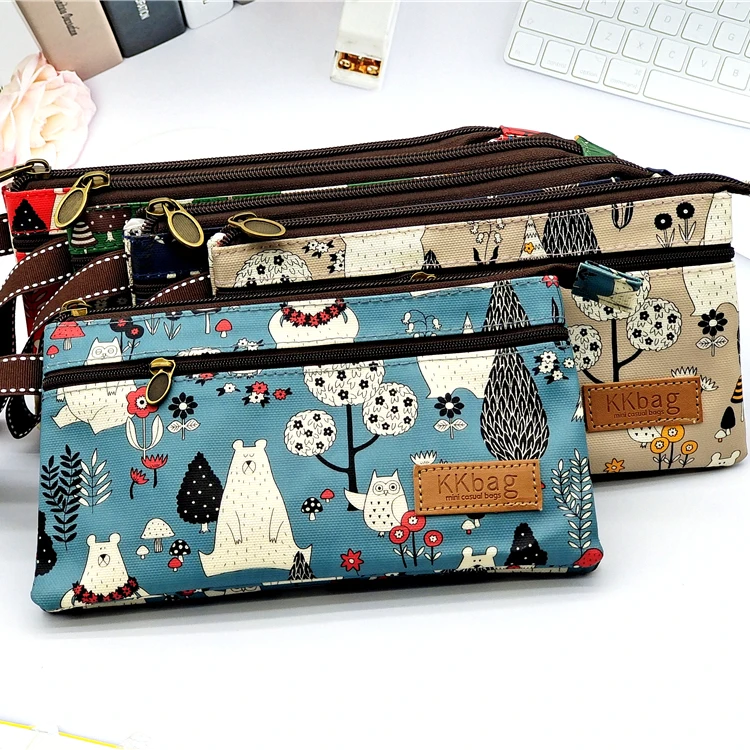 Polyester Wasserdichte Damen Münztasche Damen Organizer Brieftasche Weibliche Telefon Geldbörse Geldbeutel Clutch Handtasche Carteira für Mädchen – Detail 1
