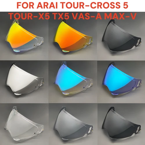 Protector de visera de Casco para ARAI TOUR-X5 TOUR X5 TX5 VAS-A XD-5 MAX-V MAX V TOUR-CROSS V TOUR CROSS 5 Casco Moto lentes gafas Mica