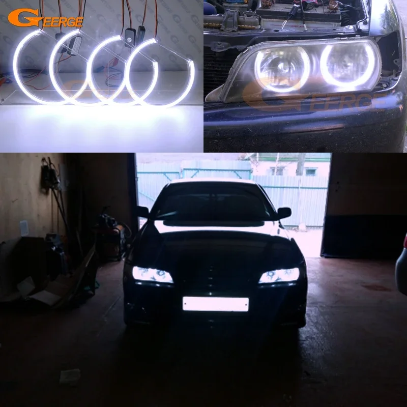 For Toyota Chaser JZX100 1996 1997 1998 1999 2000 2001 Day Light Excellent Ultra Bright COB Led Angel Eyes Kit Halo Rings
