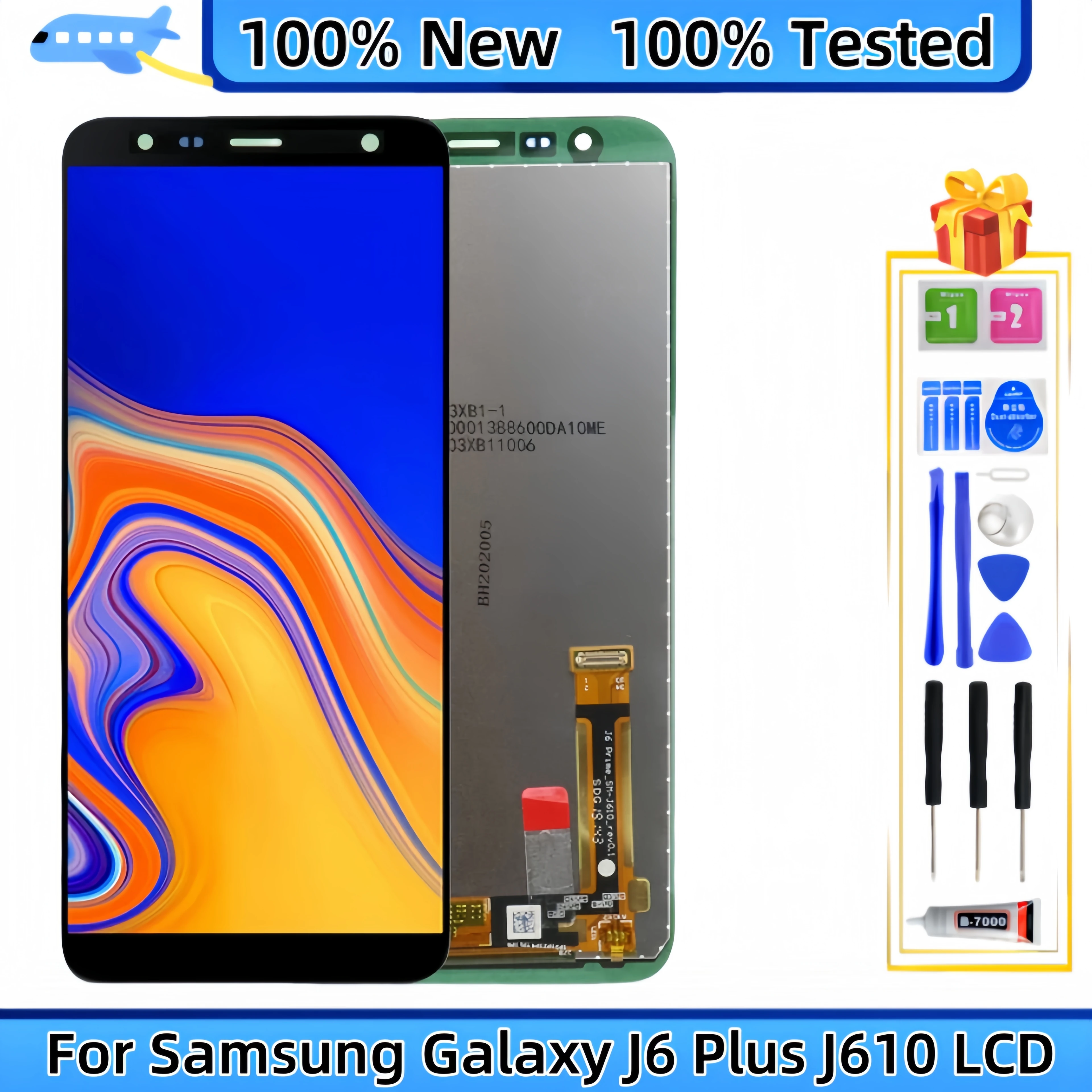 

For Samsung Galaxy J6+ J6 PLUS J610 SM-J610F SM-J610G SM-J610FN LCD Display Touch Screen Digitizer Assembly Replacement