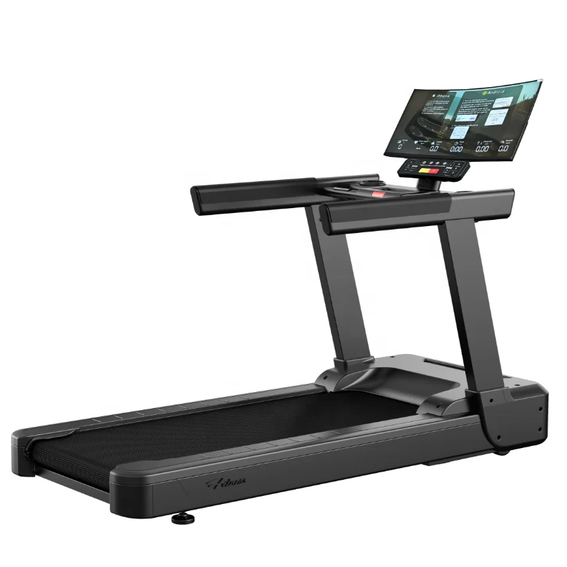 Wireless Mirror Screen Treadmill Gym Fitness Use Professional Commercial Treadmill With Wireless Charger