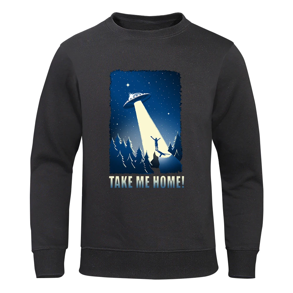 

The Lights Of The Spaceship Shine On A Man Men Hoodies Fashion Warm Sweatshirts Funny Oversize Hoody Hip Hop Fleece Clothing