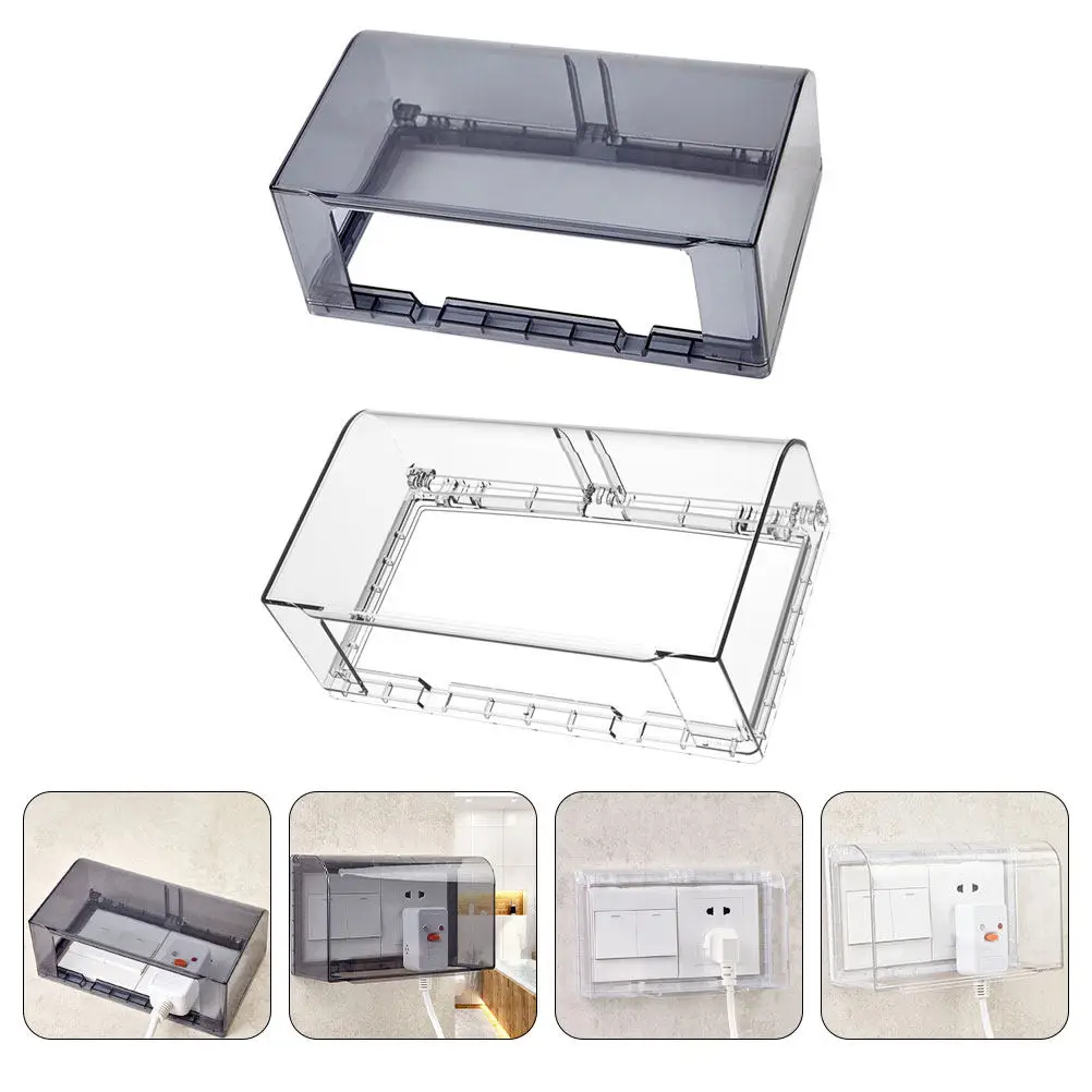 

2 шт. водонепроницаемых защитных накладок для розеток типа 86, защита от брызг для настенных розеток, для ванной комнаты и гостиной