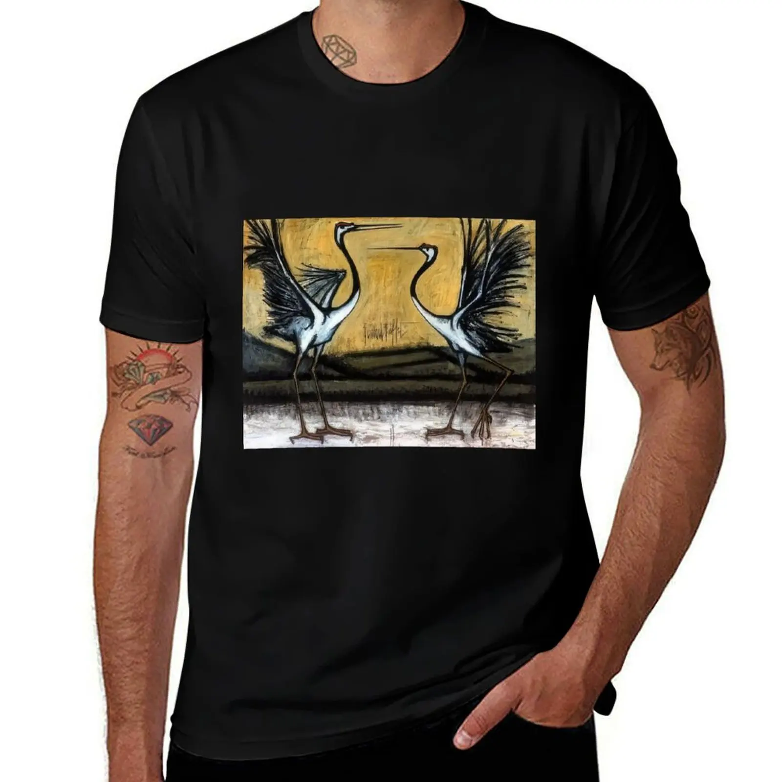 long-bird-marry-Bernard-Buffet T-Shirt Sport Basic Moisture Wicking Tee T-Shirt