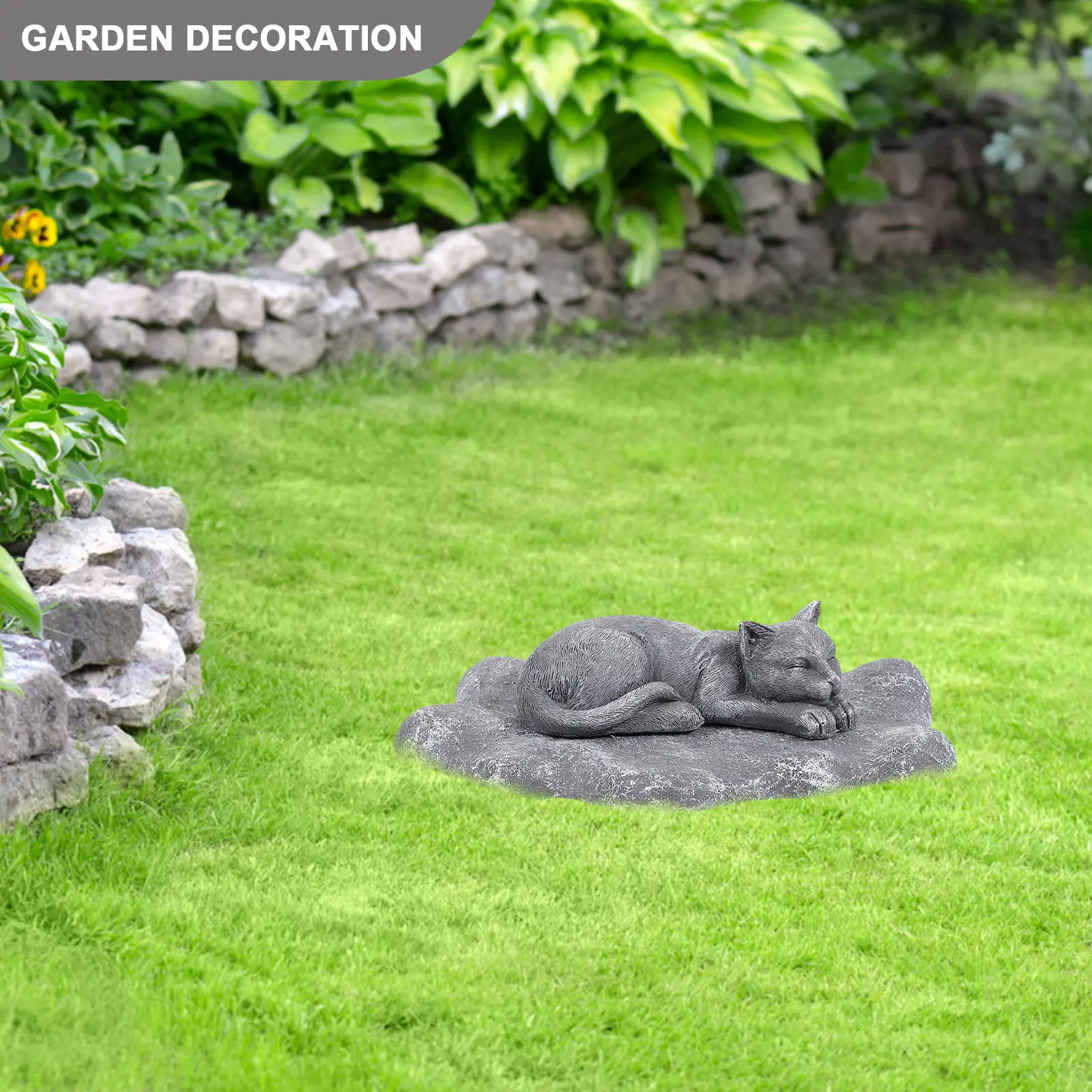 

Мемориальный камень из смолы для домашних животных: надгробие для собак и кошек, украшение для сада, декор для газона с текстурой натурального камня, мемориальные камни для питомцев