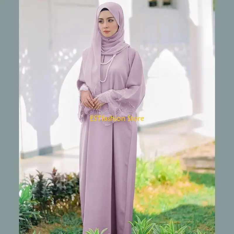 

Y5GC Women Kaftans with Hijab Scarfs, Kaftans Abaya Dress Full Length Islamic Kaftan Long Dress Floral Print Women Robe Dress