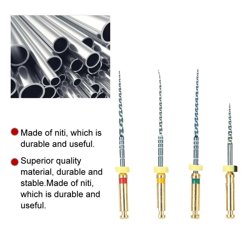 

4Pcs Professional Dental Root Canal Niti X3 File Endodontic Needles Dental Instrument