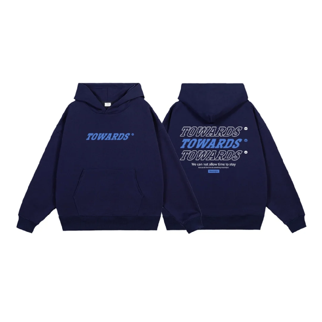 الهيب هوب رسالة شعار الجرافيك هوديي القطن الخالص الربيع والخريف الفاخرة المتخصصة العلامة التجارية أزياء الرجال والنساء Y2K هوديي