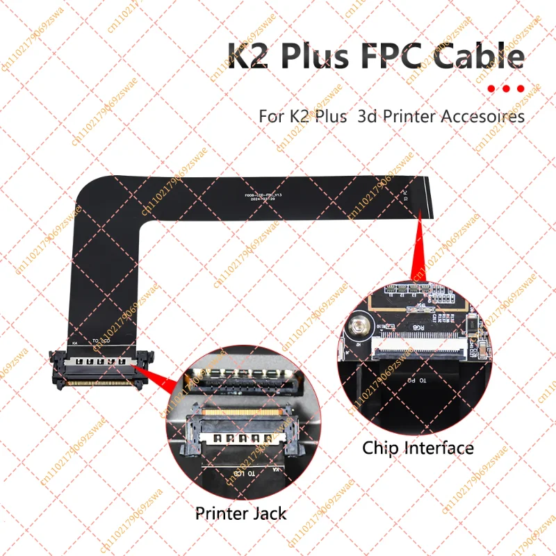 40P L207 Touch Screen Display Cable, for Creality K2 Plus FPC Interface Wire Replacement Parts