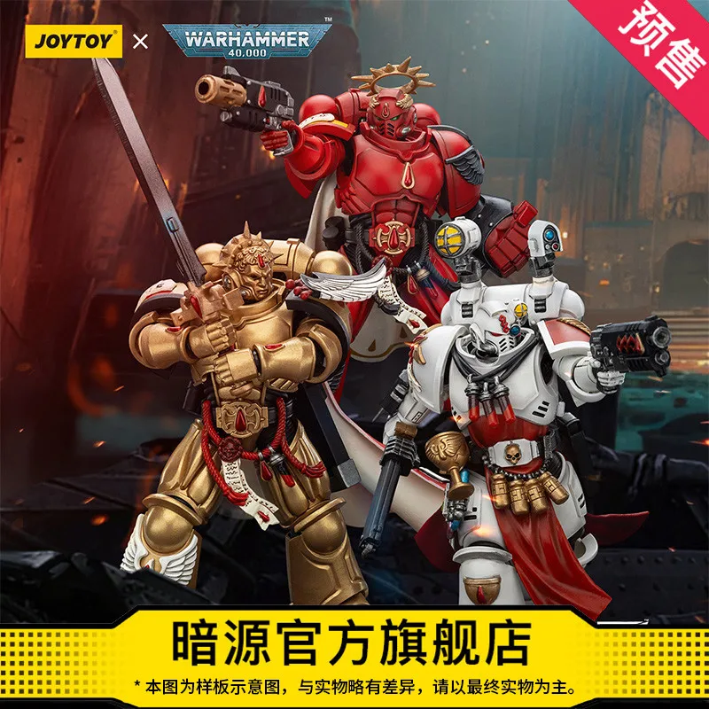 

New JOYTOY Dark Source Warhammer 40K Holy Blood Angel Holy Blood Priest&2 Captain 1:18 Mobile Soldier Model Game Holiday Gift