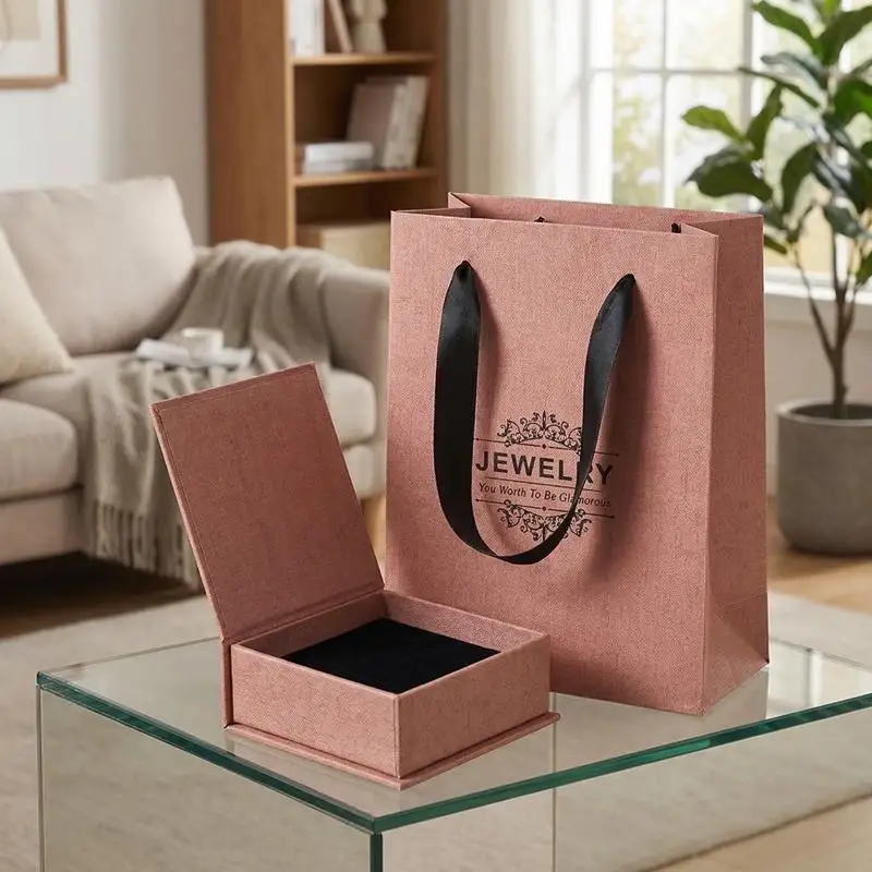 

Book Style Magnetic Jewelry Box Soft Foam Lined for Rings Earrings Bracelets Compact Storage Gift Option