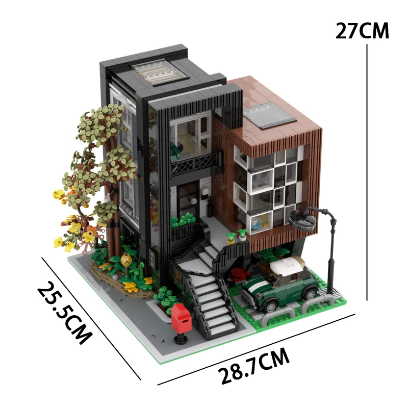 MOC-décennie s de Construction Modulaires Coréens Modernes, Villa, Ville, Vue sur la Rue, Appartement, Maison, Briques à Assembler Soi-Même, Jouets, Cadeau, 10205